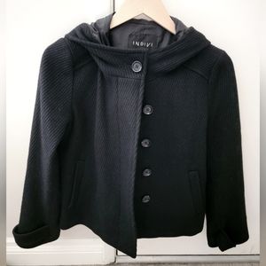 INDIVI Wool Hooded Jacket (Japan)